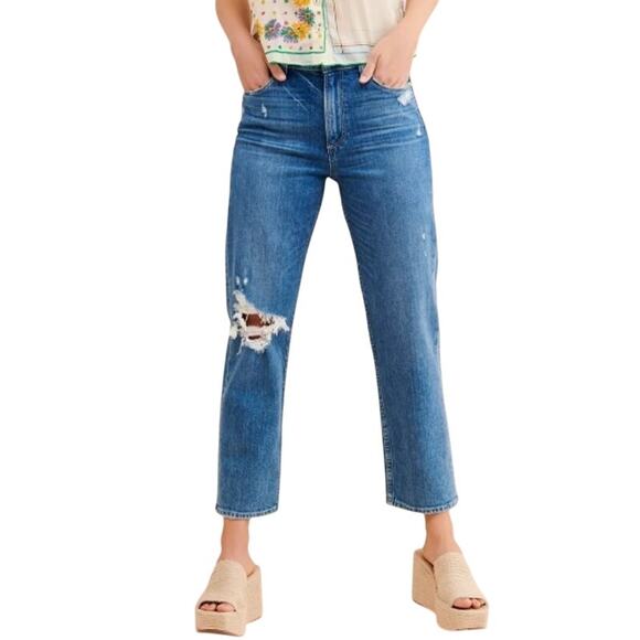 Express Denim - Express Women’s Relaxed Straight Ankle Blue Jeans size 10R